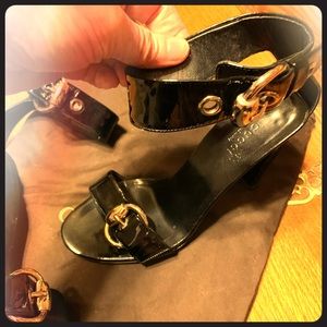 Gucci  peep toe ankle strap Sz 38